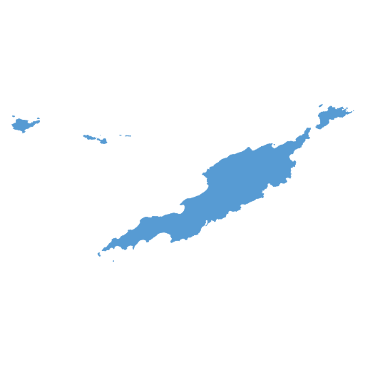 Geographical trade map outline of Anguilla