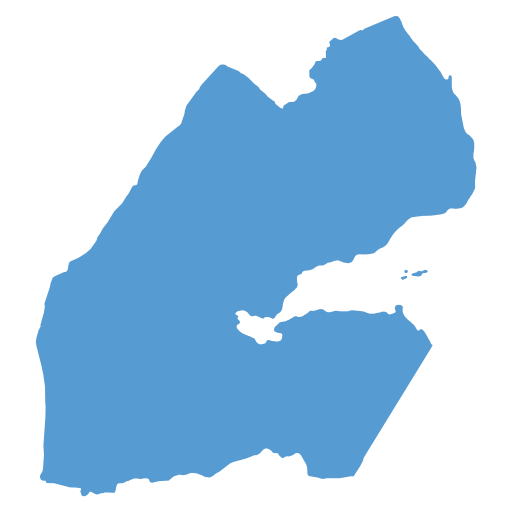 Geographical trade map outline of Djibouti