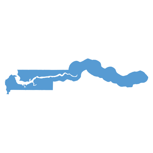 Geographical trade map outline of Gambia