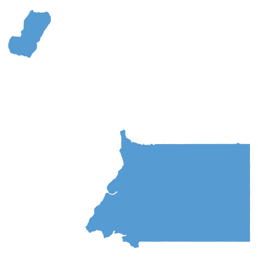 Geographical trade map outline of Equatorial Guinea