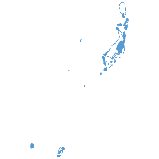 Geographical trade map outline of Palau