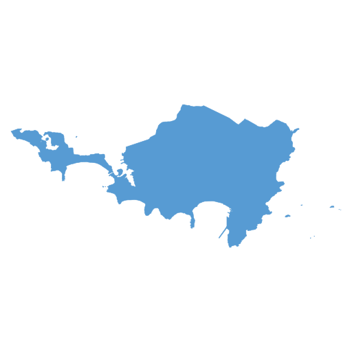 Geographical trade map outline of Sint Maarten