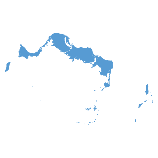 Geographical trade map outline of Turks & Caicos