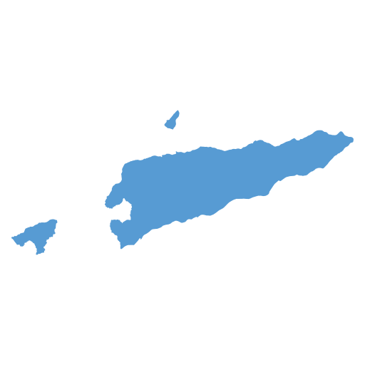 Geographical trade map outline of East Timor