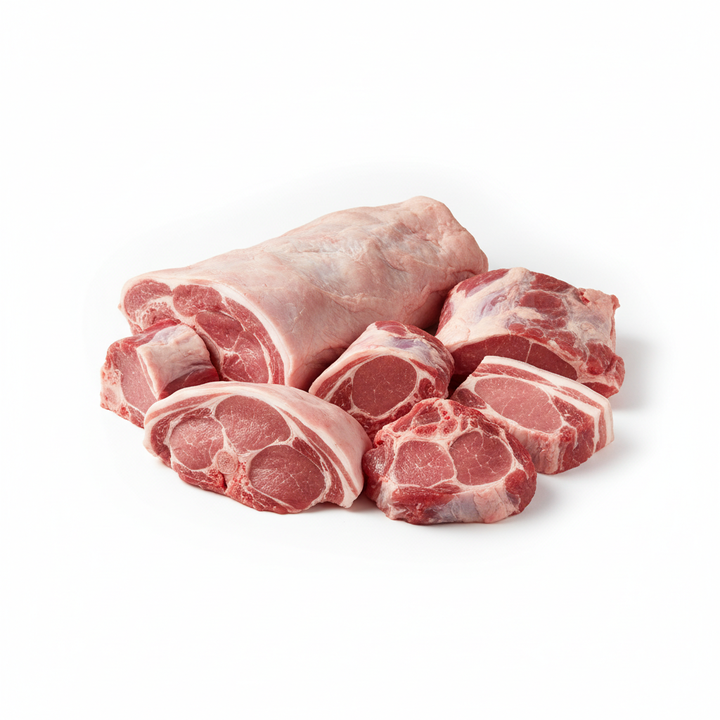 Visual category for product Fresh or chilled unboned hams, shoulders and cu