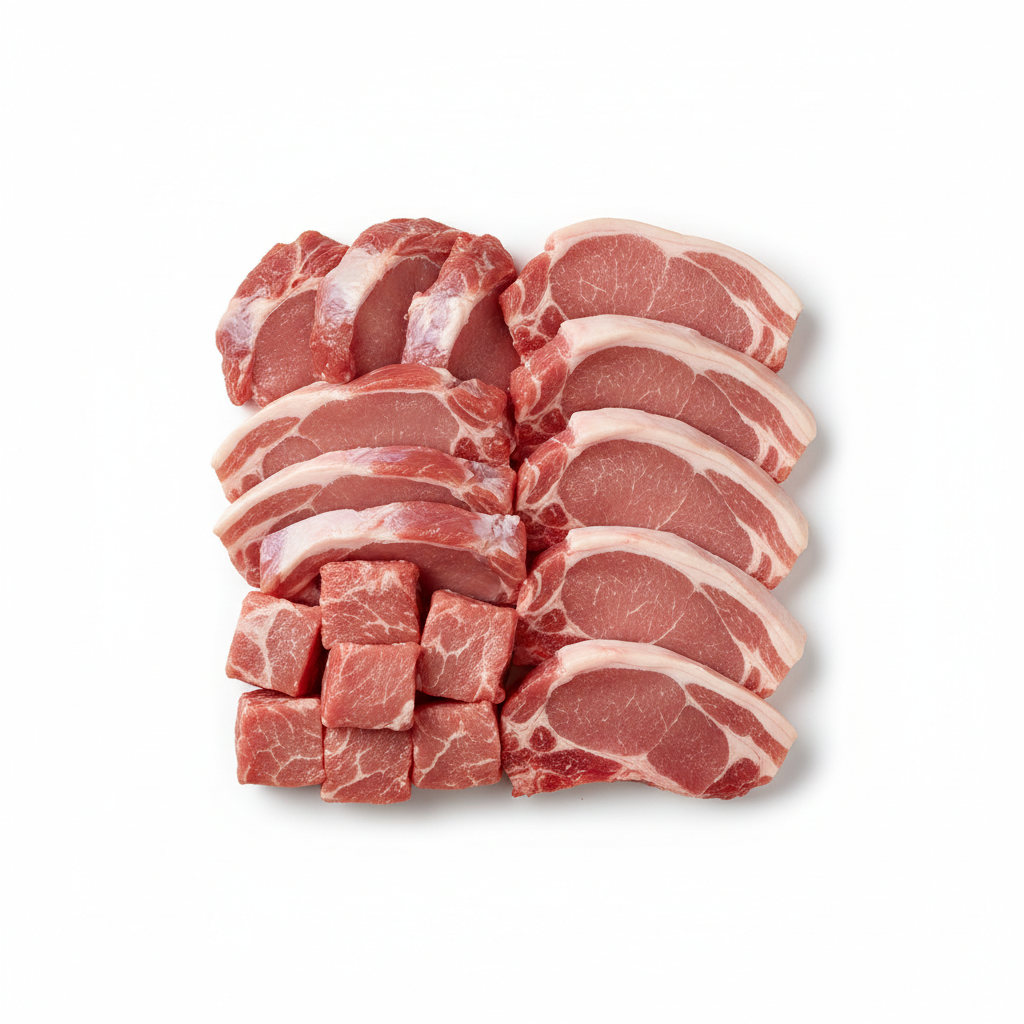Visual category for product Fresh or chilled swine meat, nes (unboned)