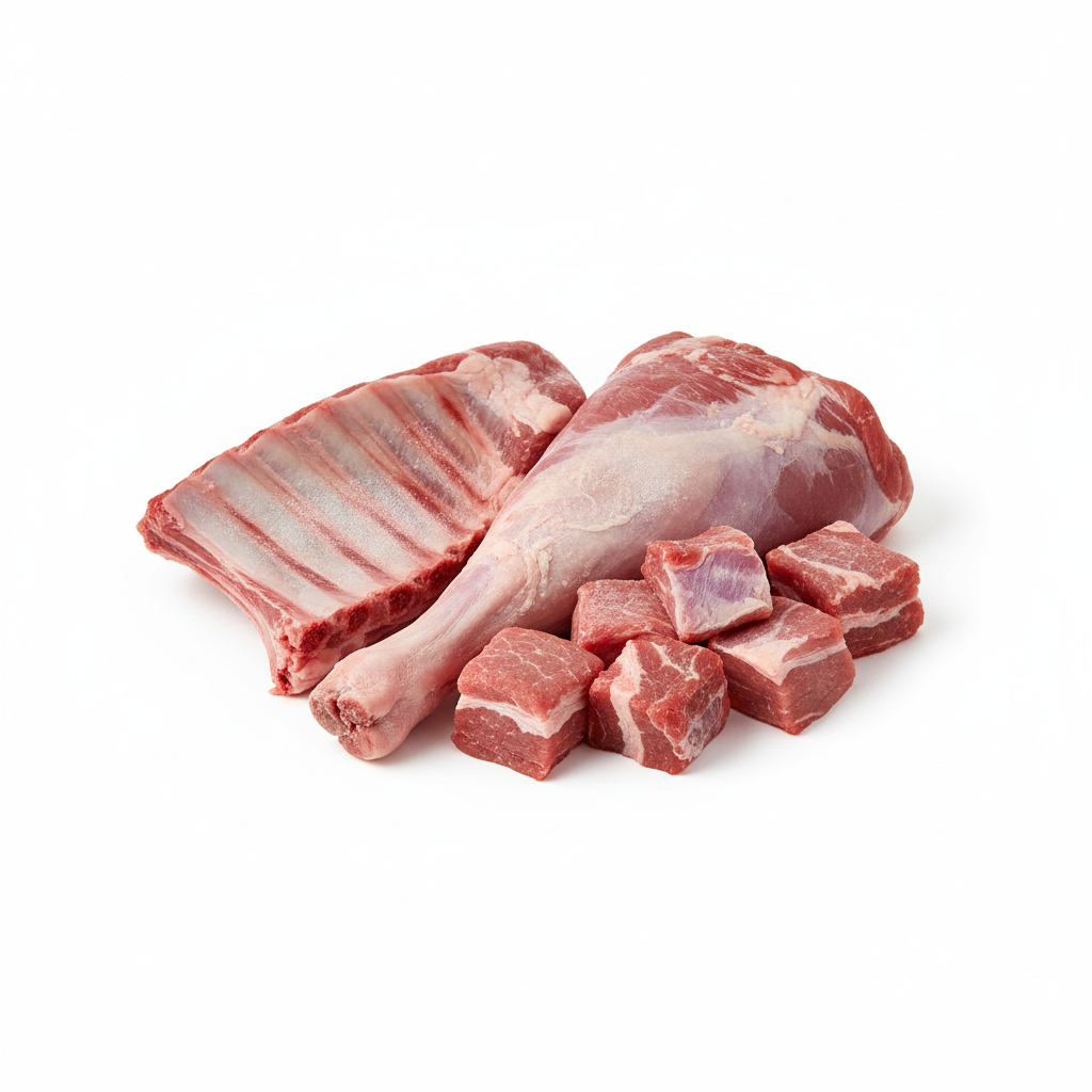 Visual category for product Fresh, chilled or frozen goat meat