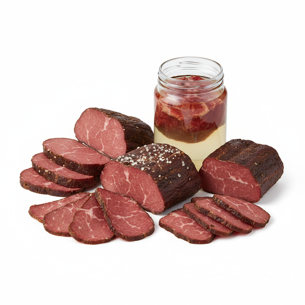 Visual category for product Meat of bovine animals, salted... or smoked