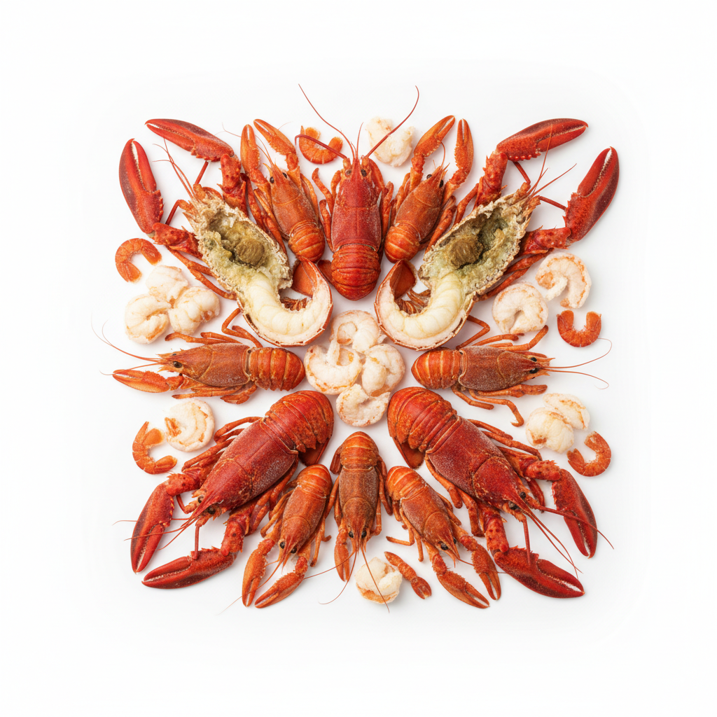 Visual category for product Frozen rock lobster and other sea crawfish