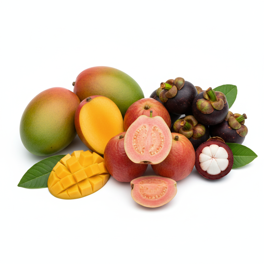 Visual category for product Guavas, mangoes and mangosteens, fresh or dried