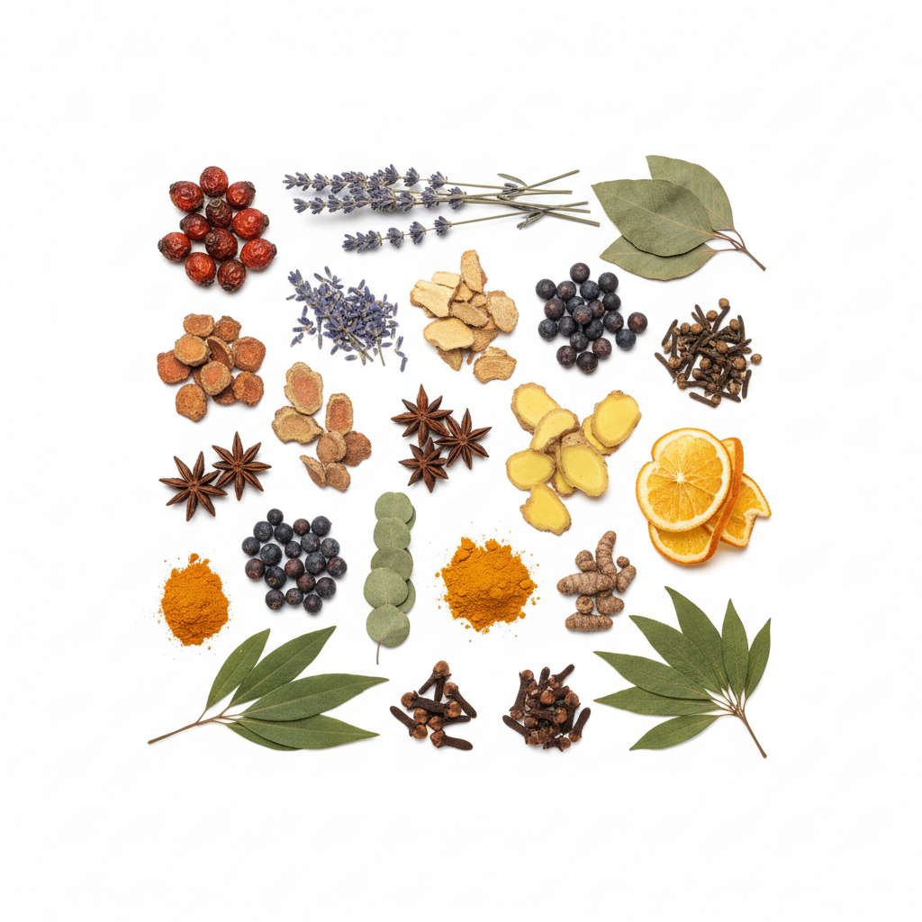 Visual category for product Other plants or parts, of a kind used in perfum