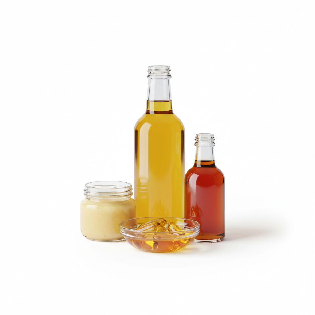 Visual category for product Fish fats, oils and fractions (excl. fish liver