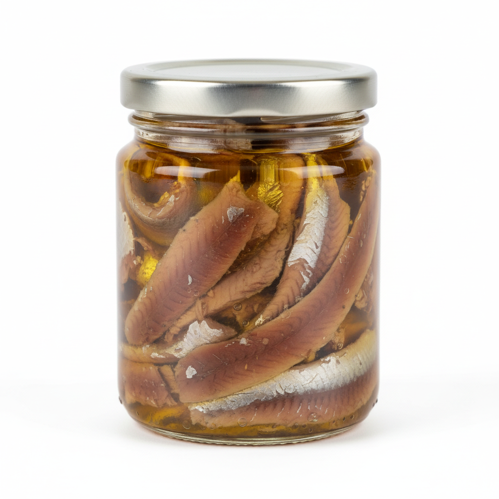 Visual category for product Prepared or preserved anchovies (excl. minced)