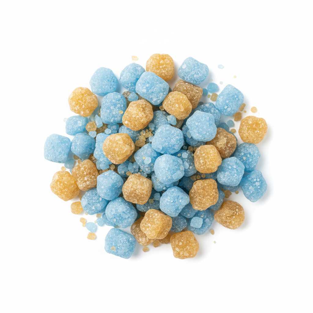 Visual category for product Cane or beet sugar, containing added flavouring