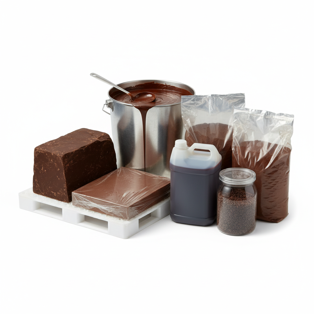 Visual category for product Chocolate, etc, containing cocoa, in blocks, sl