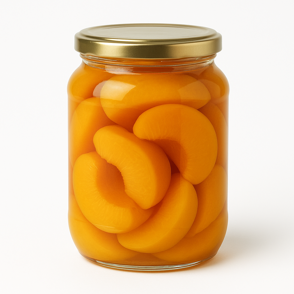 Visual category for product Peaches, prepared or preserved (excl. those of