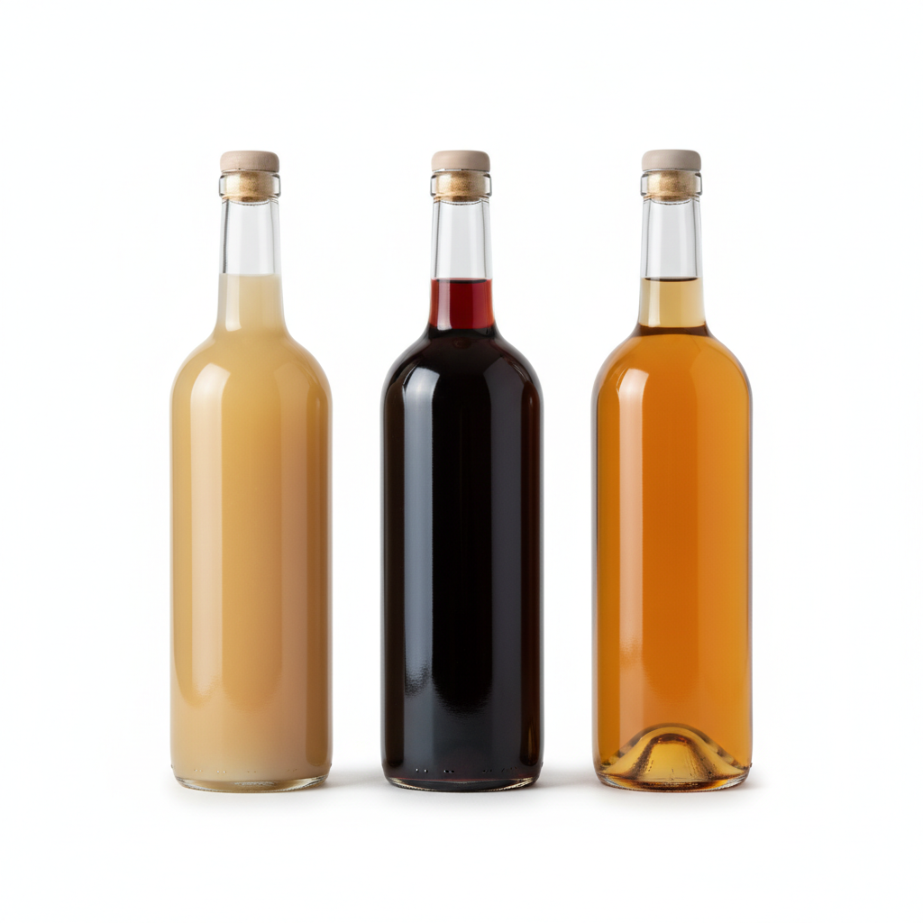 Visual category for product Wine (not sparkling); grape must with by alcoho