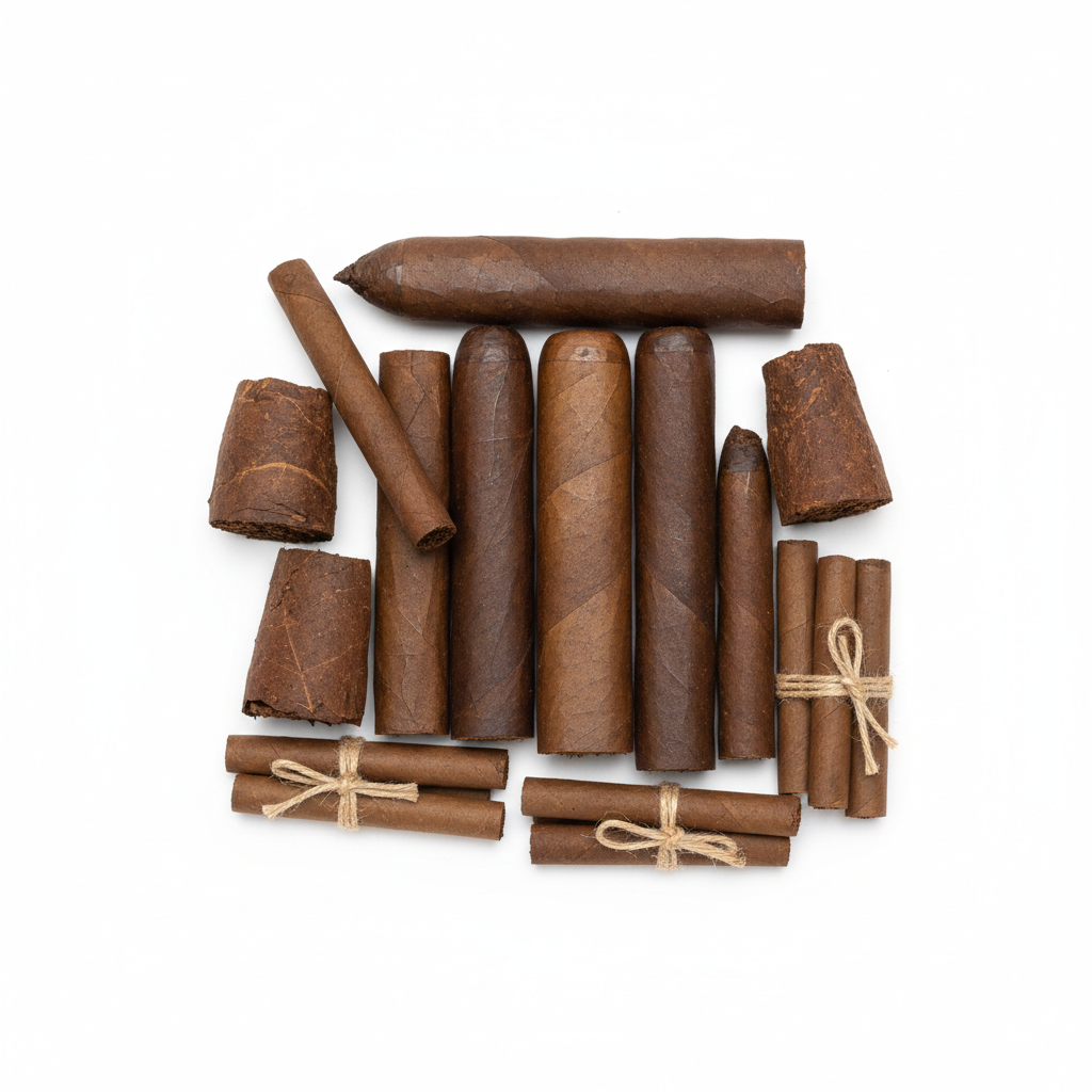 Visual category for product Cigars, cheroots and cigarillos containing toba