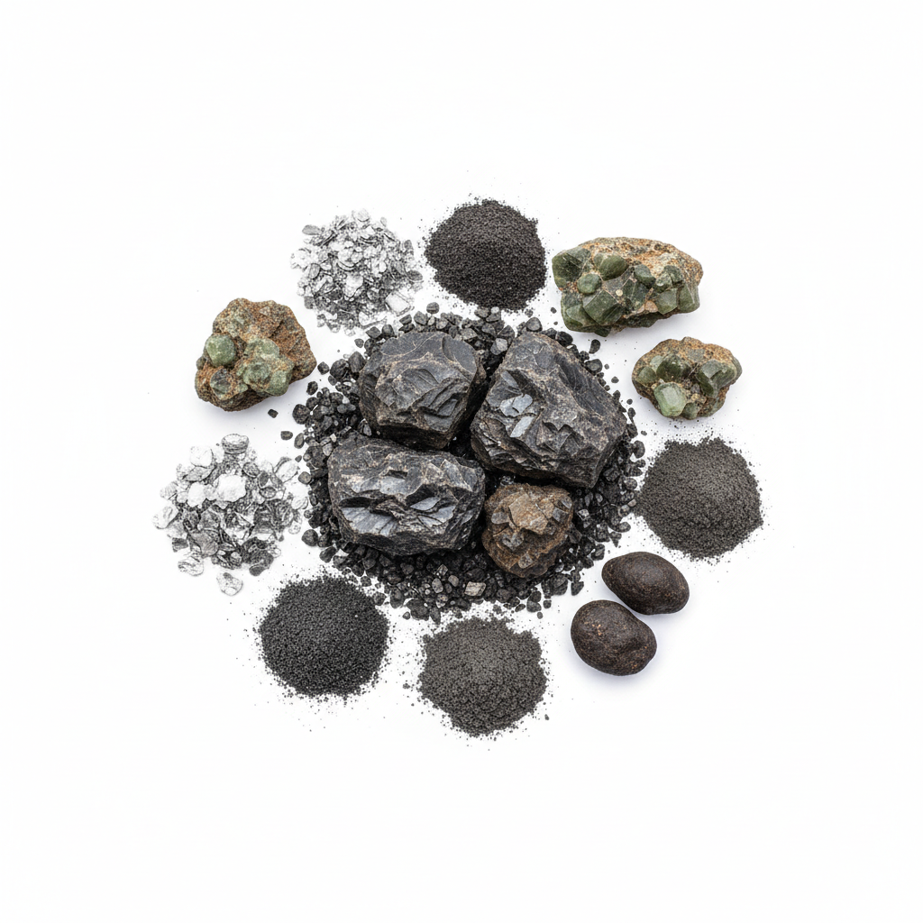 Visual category for product Niobium, tantalum and vanadium ores and concent