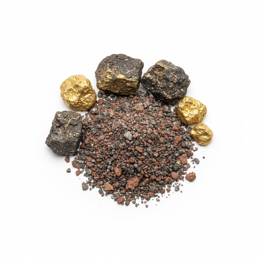 Visual category for product Precious metal ores and concentrates (excl. sil