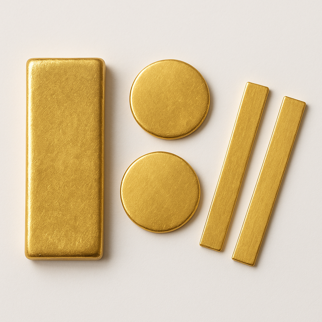 Visual category for product Gold in oth semi-manufactured forms,non-monetar
