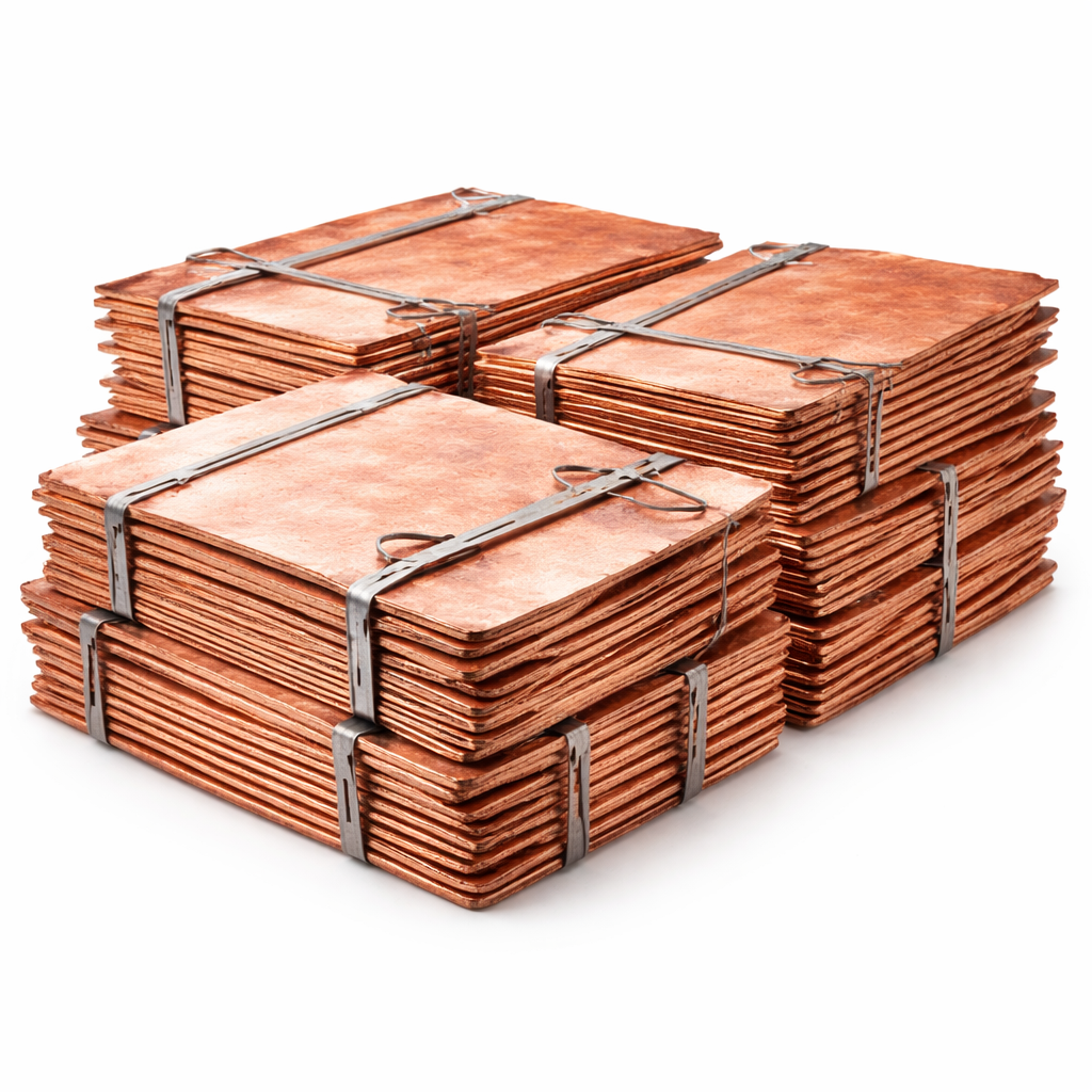 Visual category for product Copper cathodes and sections of cathodes unwrou